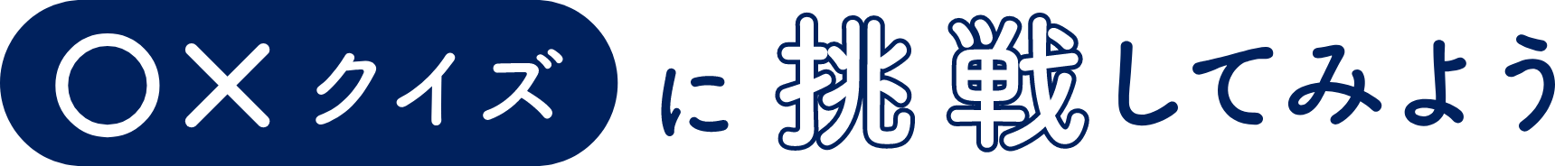 〇✕クイズに挑戦してみよう