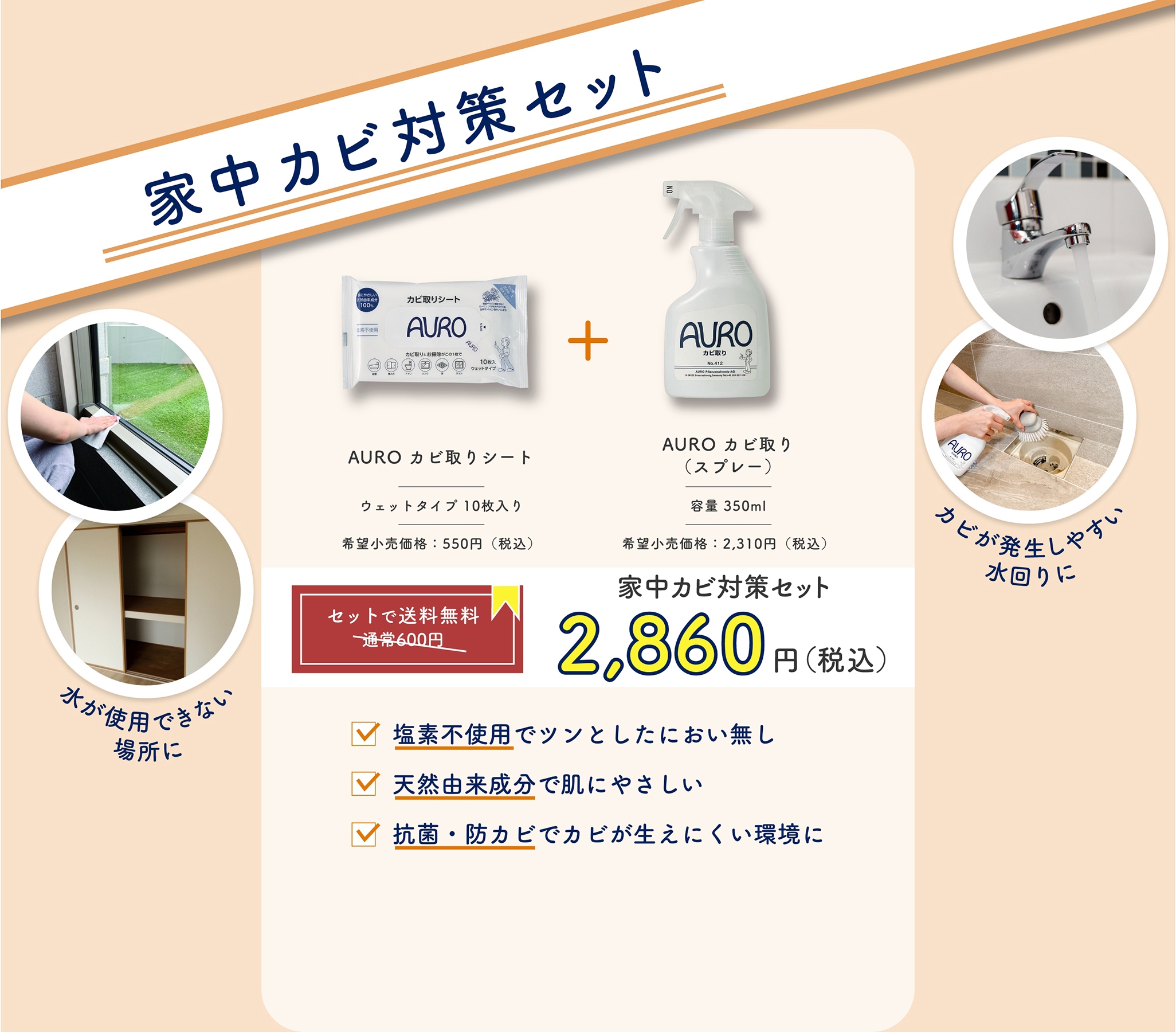 家中カビ対策セット