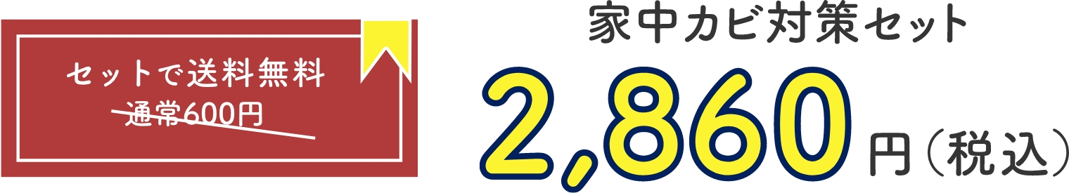 家中カビ対策セット2,860円（税込）